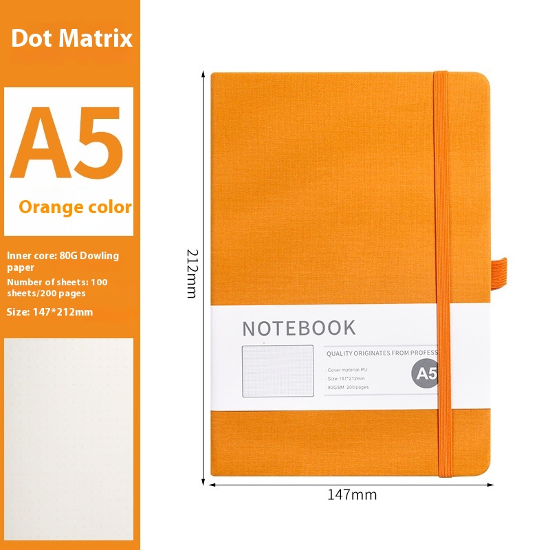 A5 Orange Dot Matrix