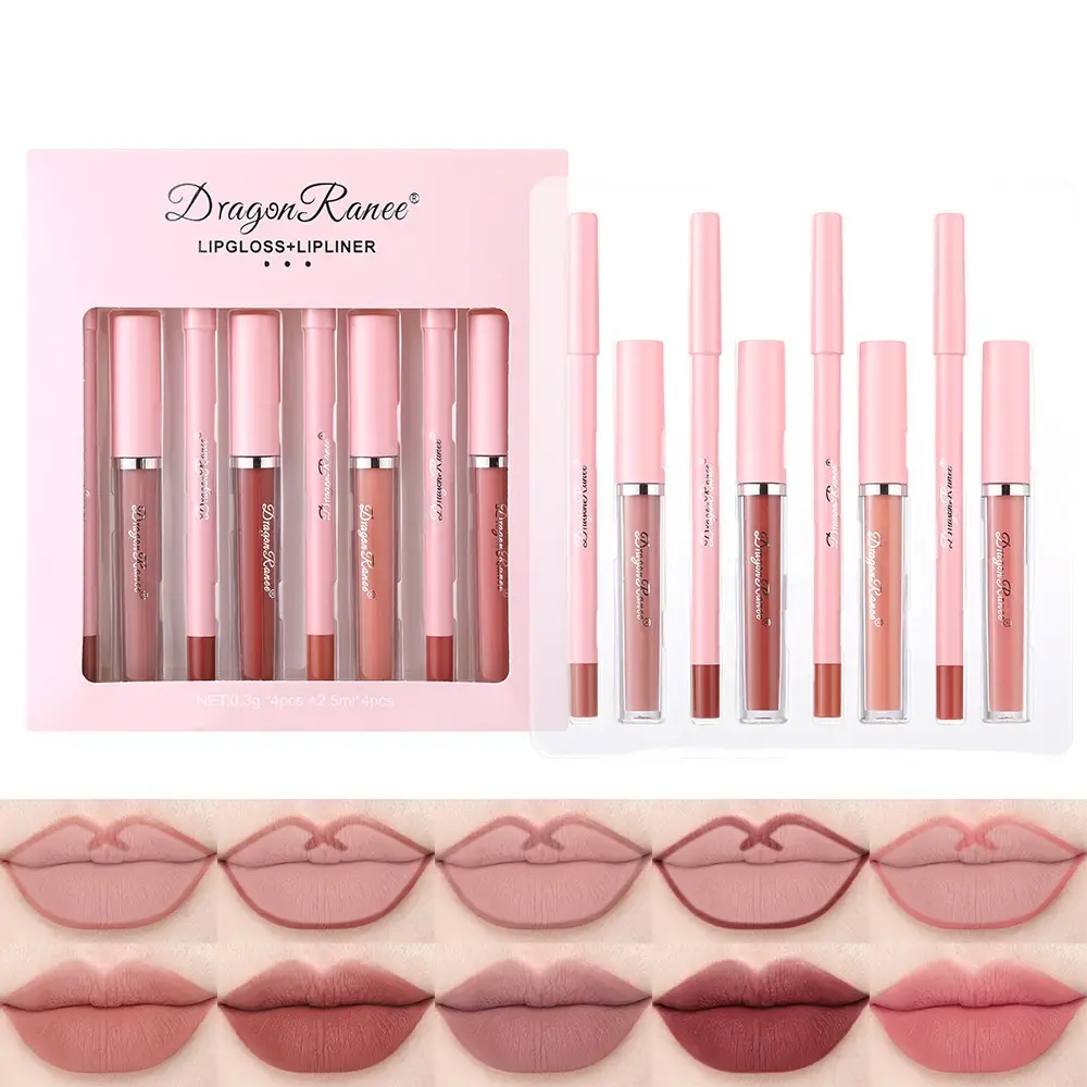 Waterproof No Stain On Cup Lipstick Stroke Lip Matte Finish