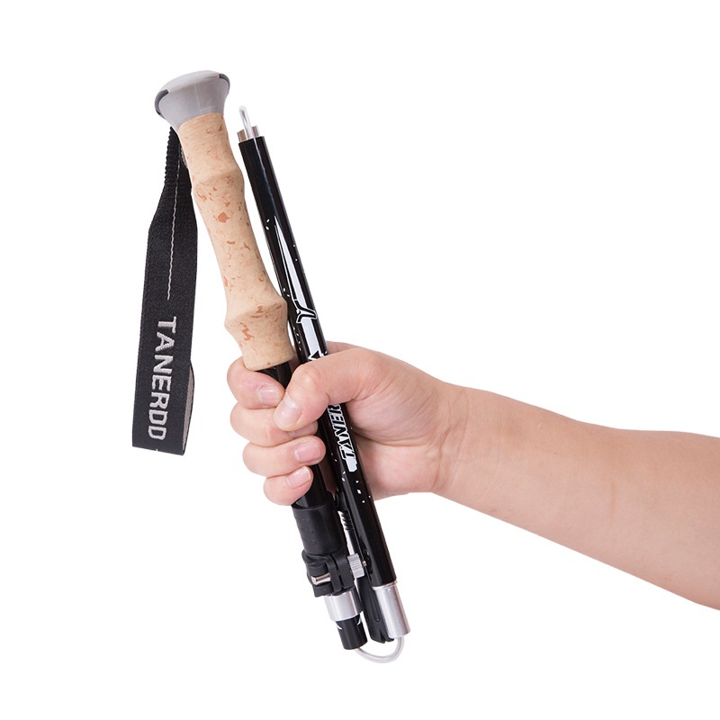 Outdoor Alpenstock Ultralight Retractable Folding Hiking