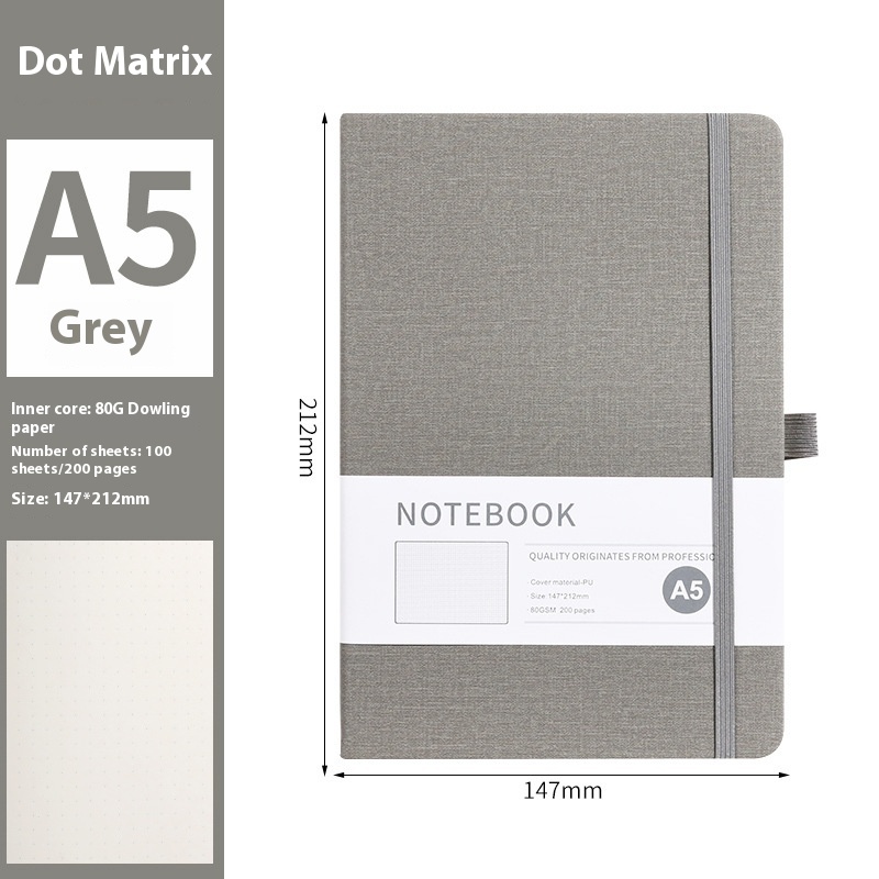 A5 Gray Dot Matrix