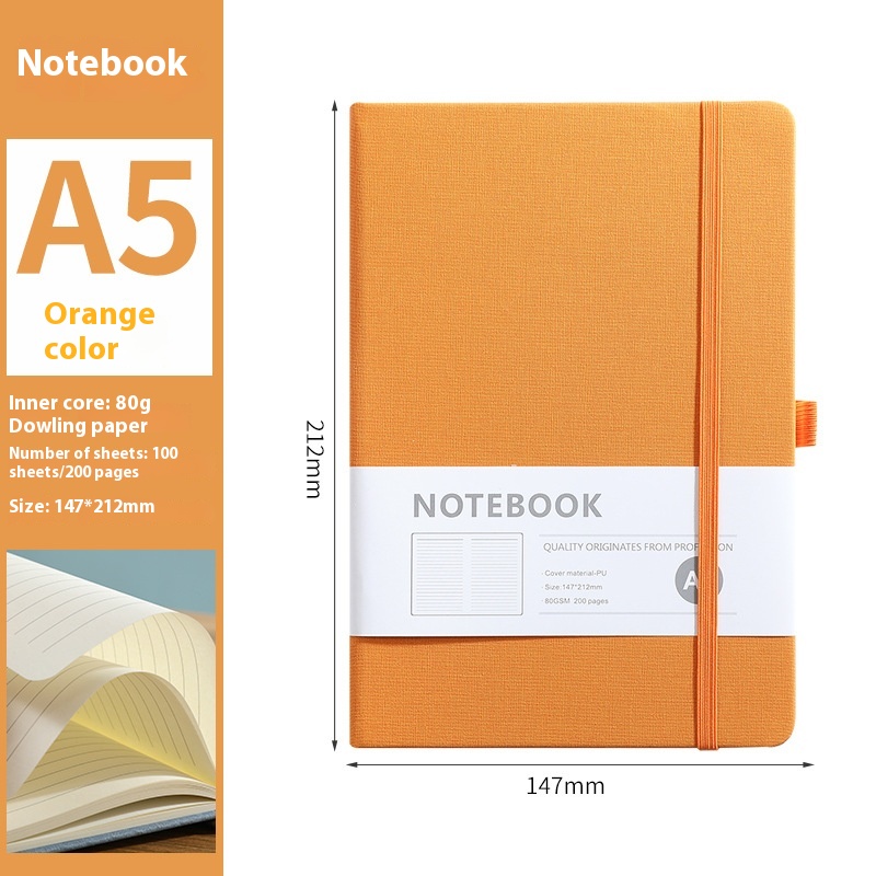 A5 Orange Horizontal Line