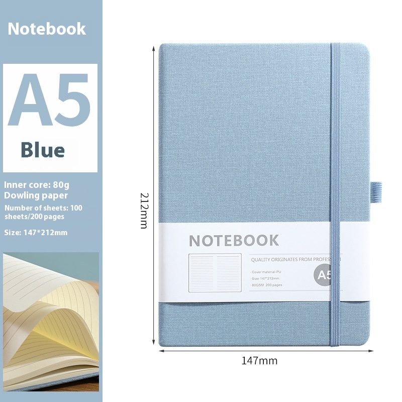 A5 Blue Horizontal Line