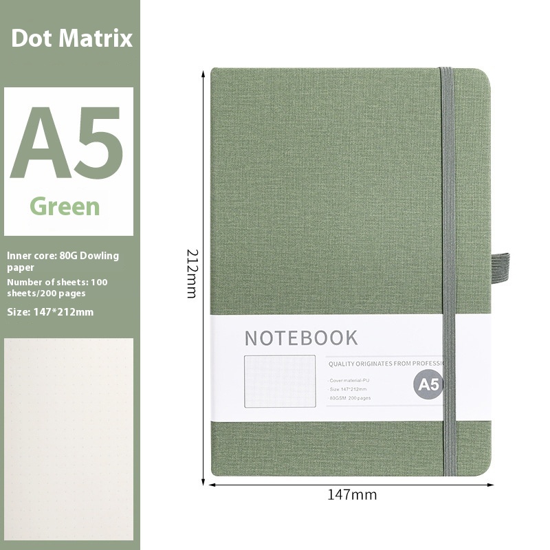 A5 Green Dot Matrix