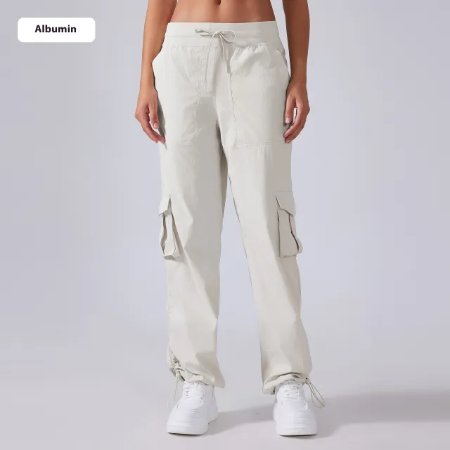 Multi pocket Wide leg Workwear Casual Pants Albumin Size 8 - Shop at LoveMi