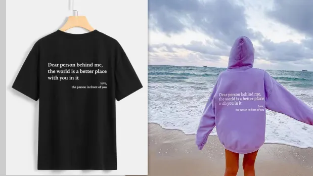 Women's Plush Letter Printed Kangaroo Pocket Drawstring Printed Hoodie Unisex Purple - Shop at LoveMi