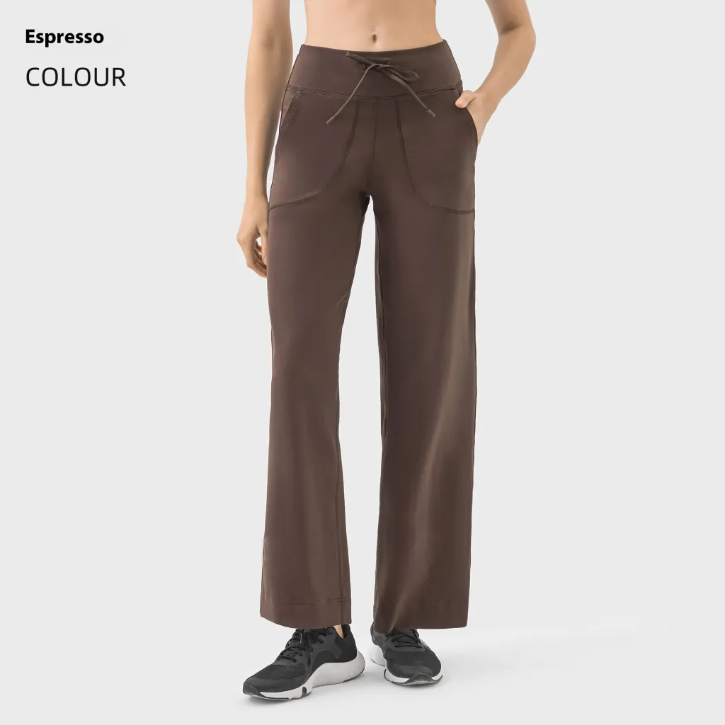 Fitness Yoga Women's Sports Casual Trousers - Distilled Coffee