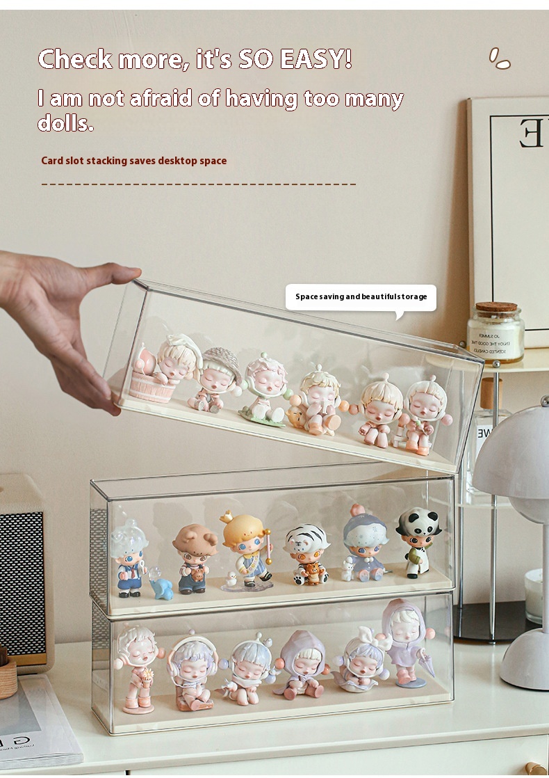 Title 3, Blind Box Storage Display Stand Acrylic Cute Gr...