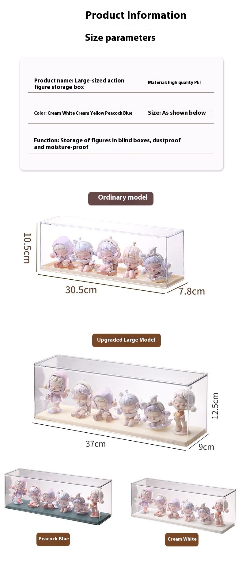 Title 9, Blind Box Storage Display Stand Acrylic Cute Gr...