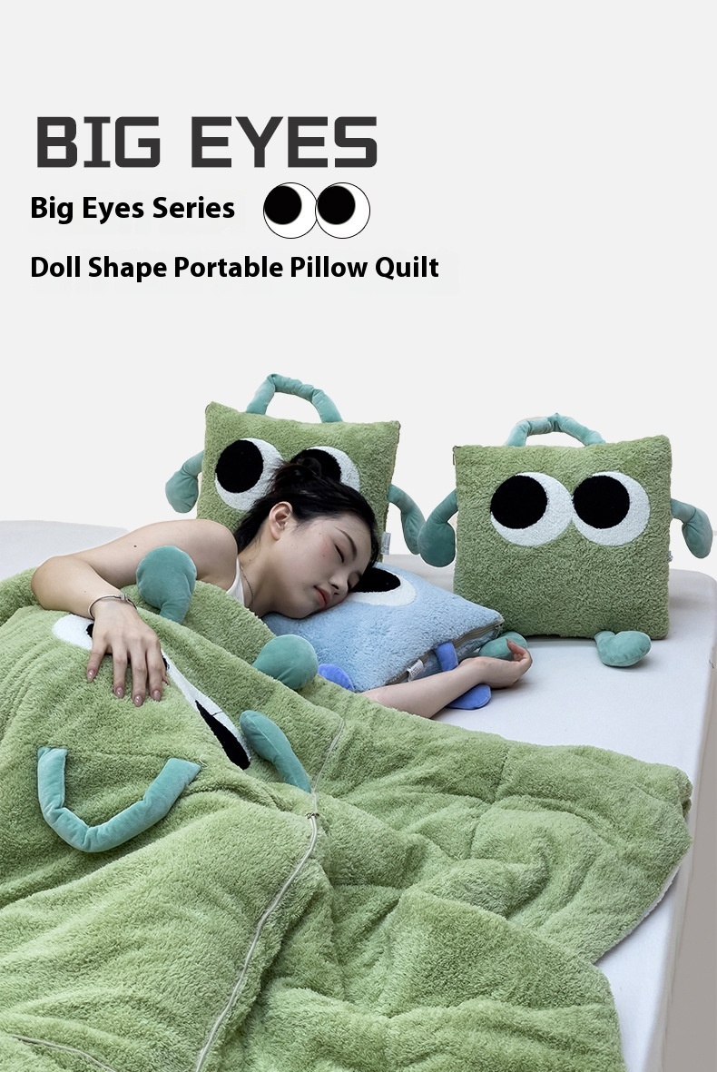 Title 7, Hand-carrying Thickened Fleece-lined Big Eyes P...