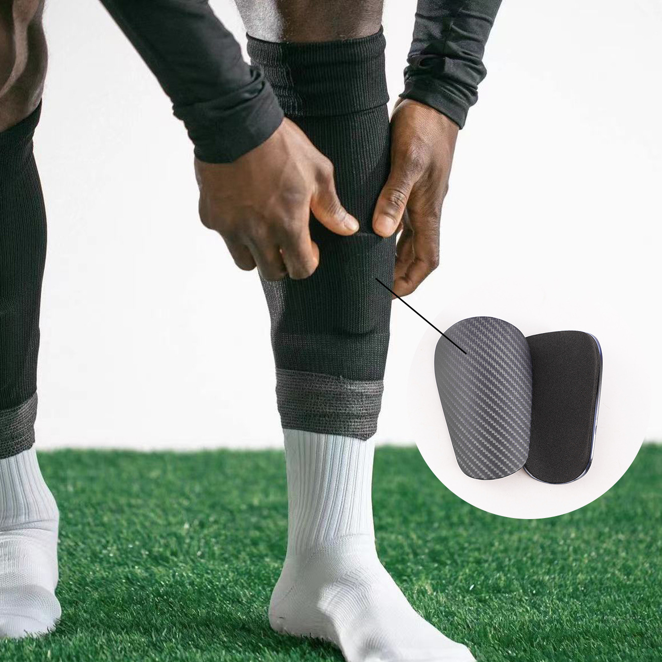 Title 3, Football Major Shin Guard Power Strip