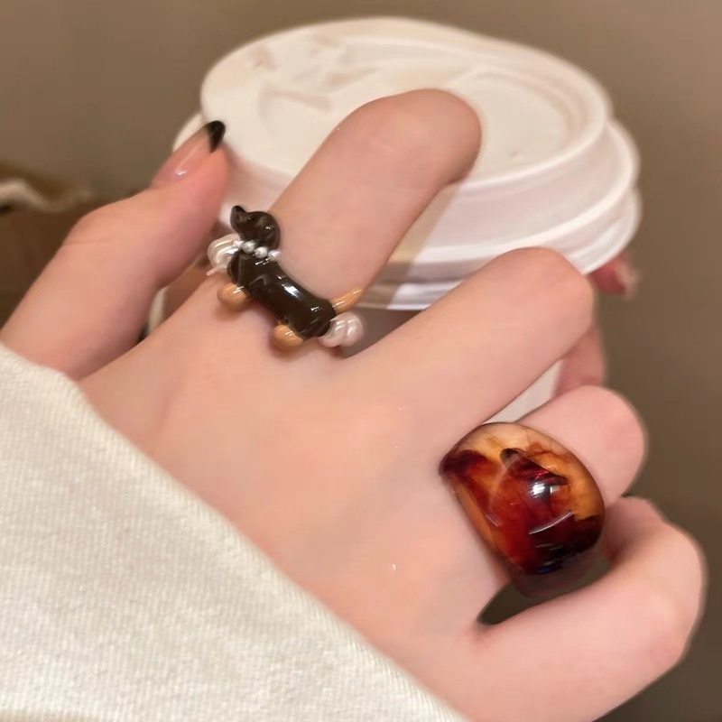 New Dignified Sense Of Design Minority Simple All-Match Ring