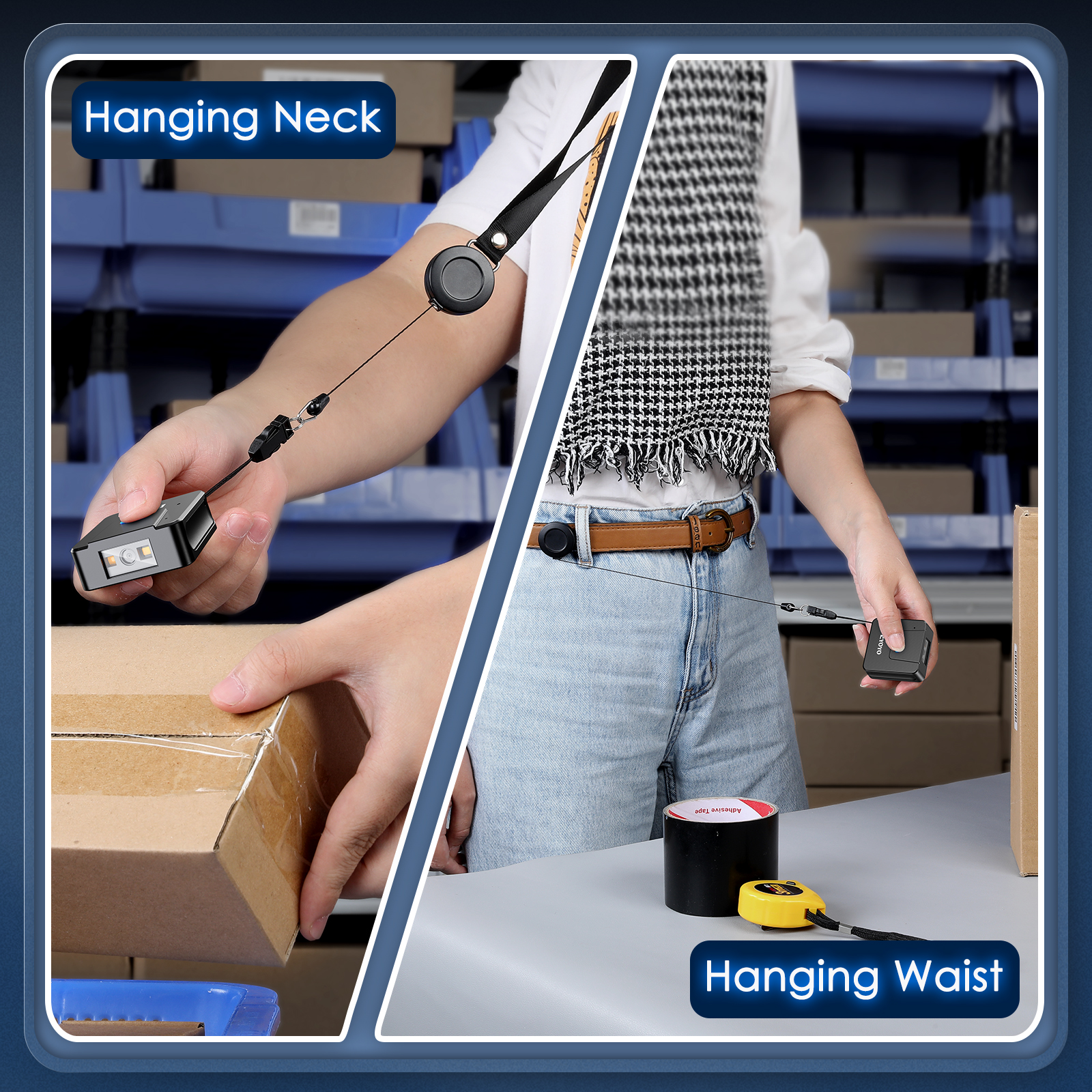 Portable Two-dimensional Wrist Barcode Scanner Gloves Bluetooth Scanner - Image 5