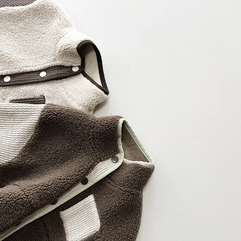 Children's Plush Warm Padded Top Tide