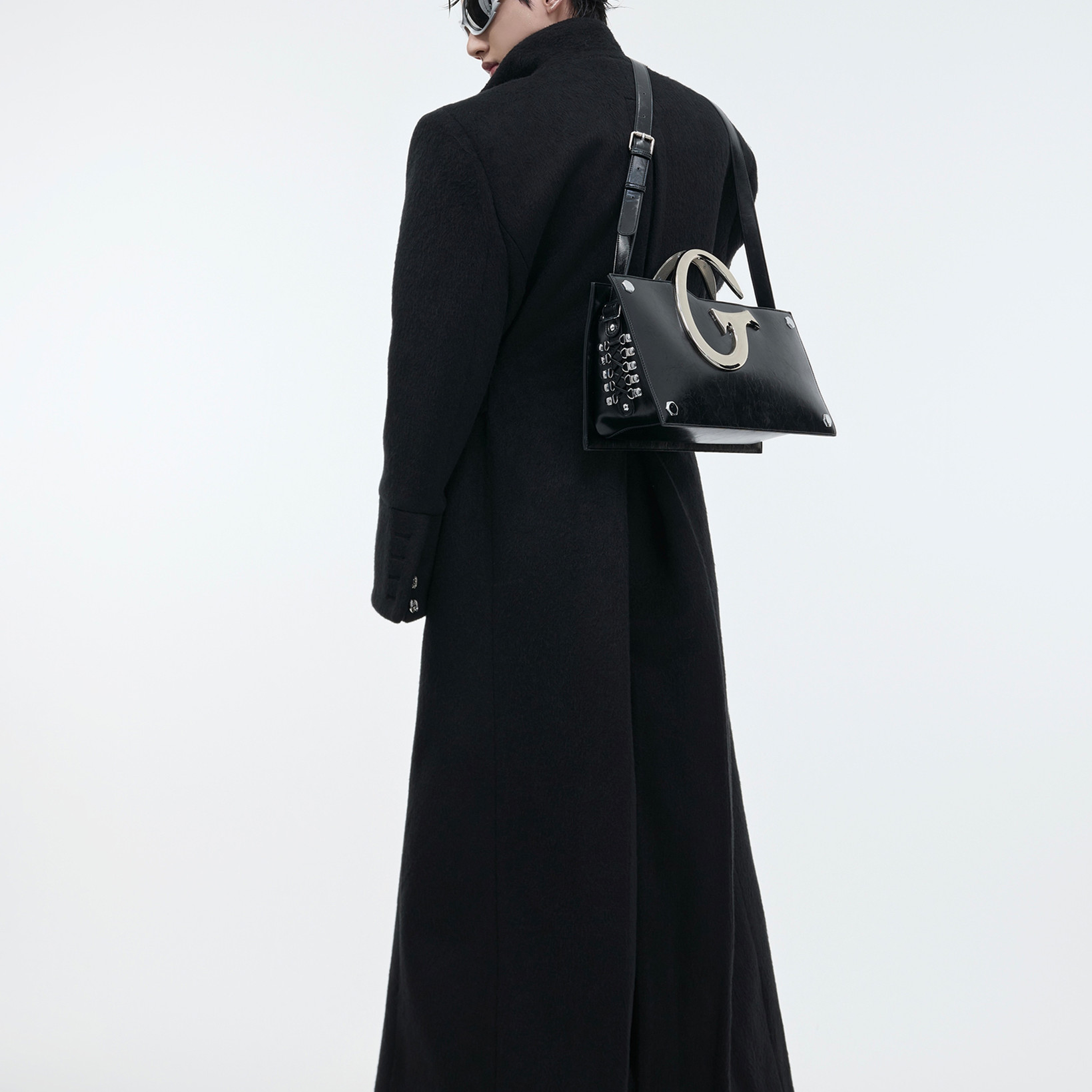 Stand Collar Profile Woolen Coat Heavy Long Below The Knee Woolen Coat - Image 5