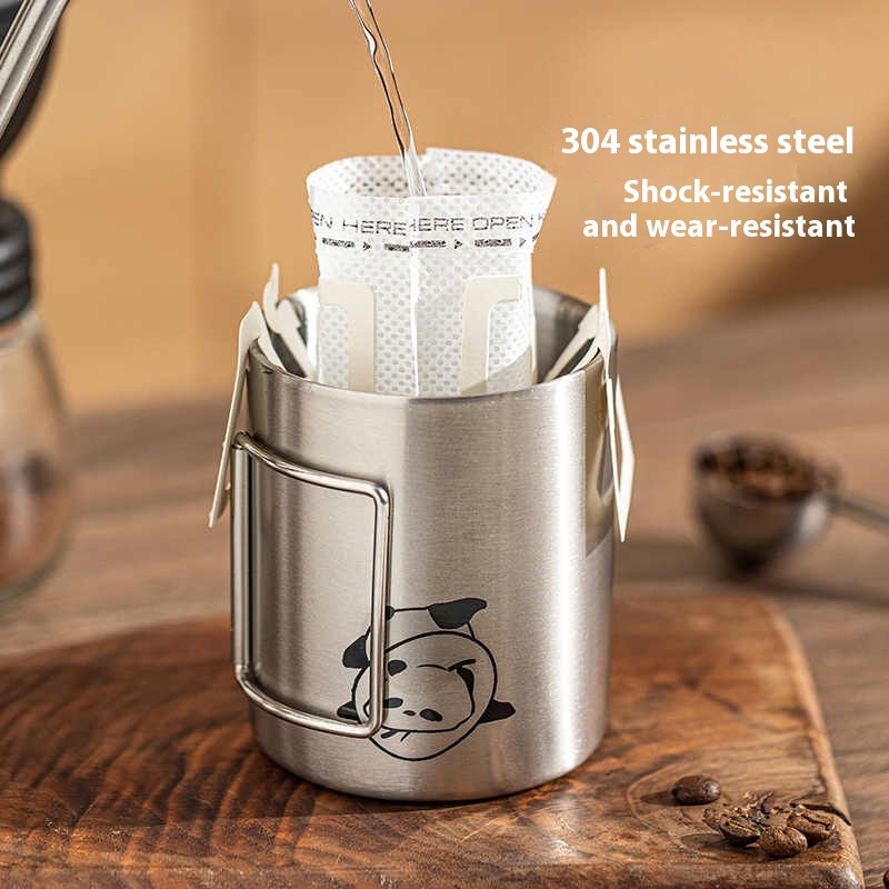 Title 1, Outdoor Portable Home Stainless Steel Folding Cup