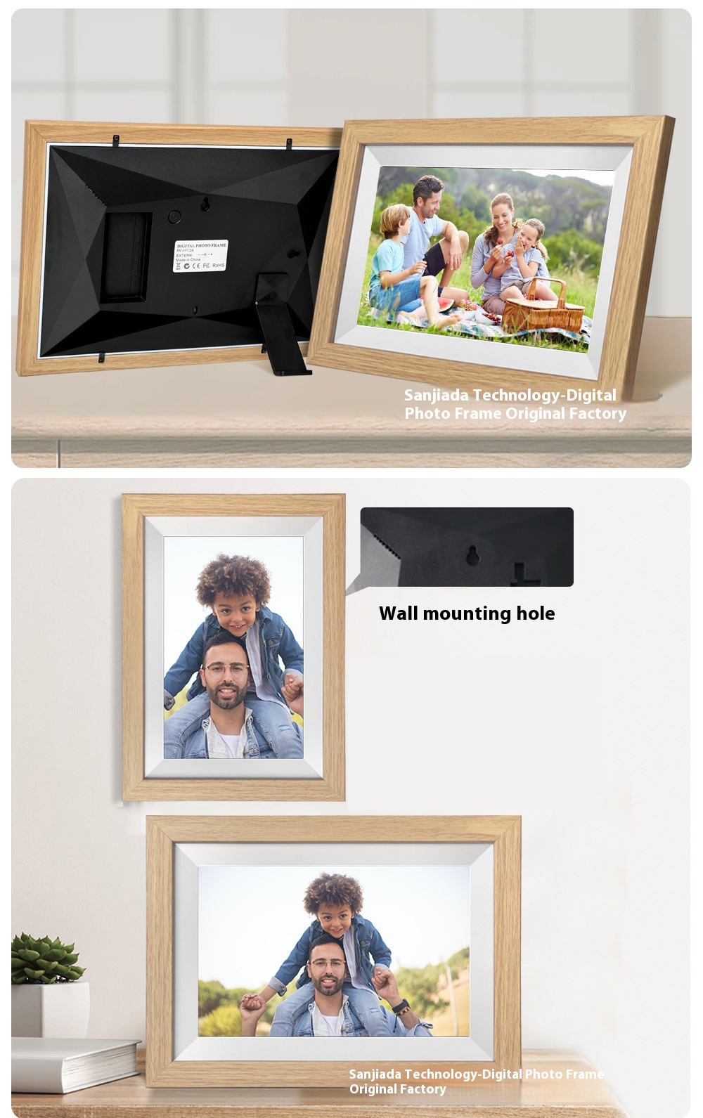 Title 11, 101 Inch WiFi Digital Photo Frame IPS Touch Screen