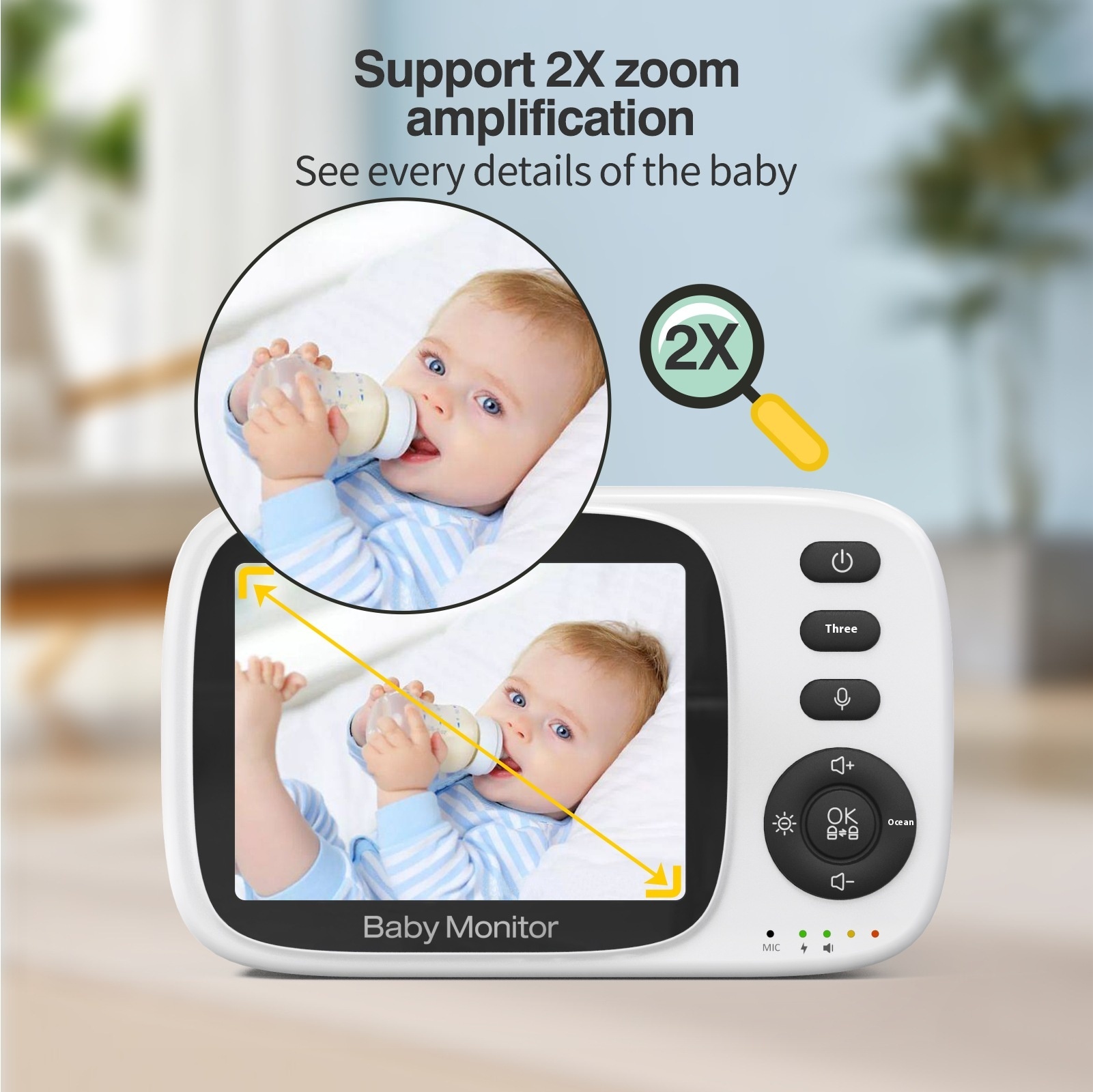 Title 7, Babyfoon met voice intercom voor gemoedsrust. B...