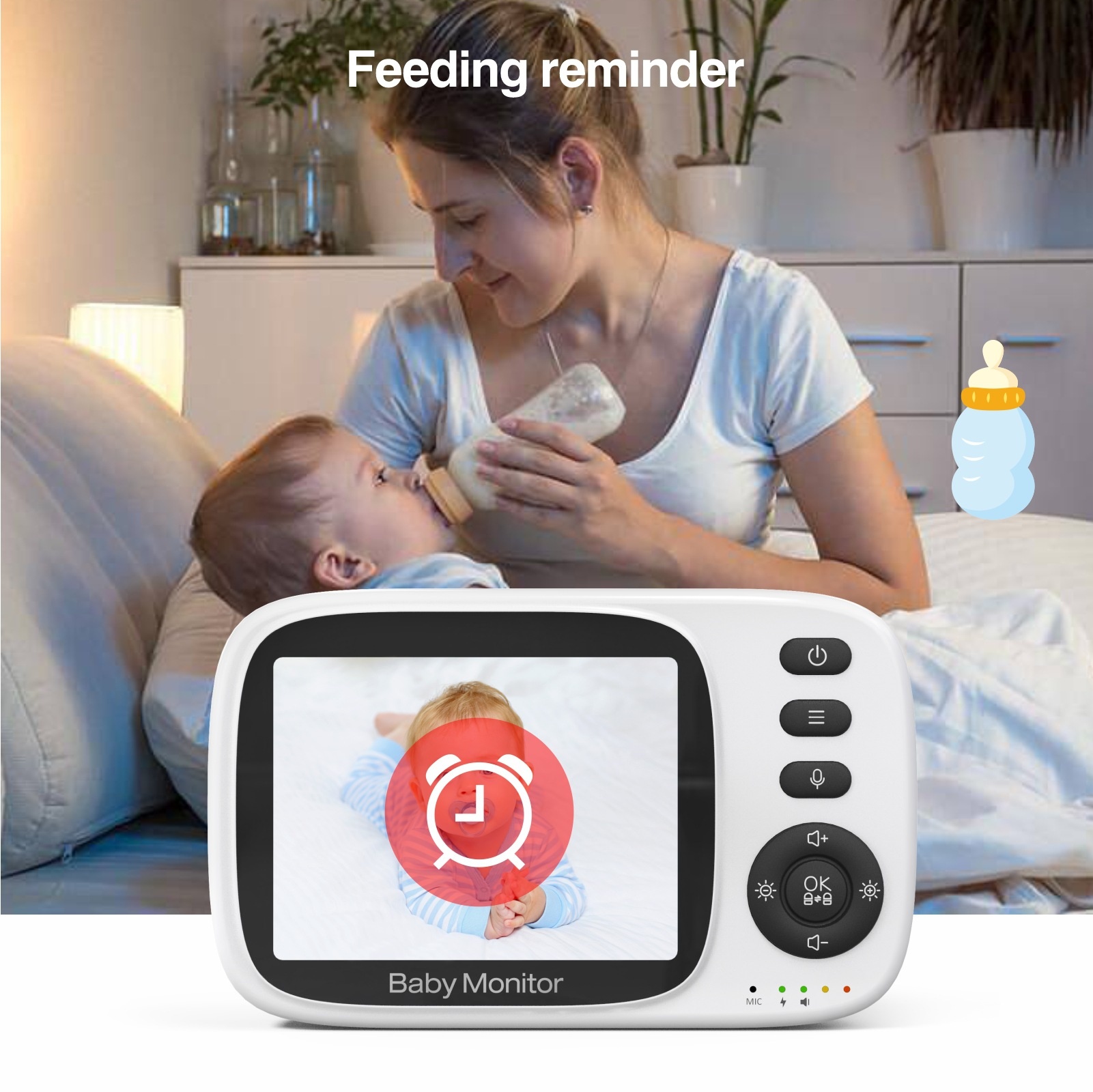 Title 5, Babyfoon met voice intercom voor gemoedsrust. B...