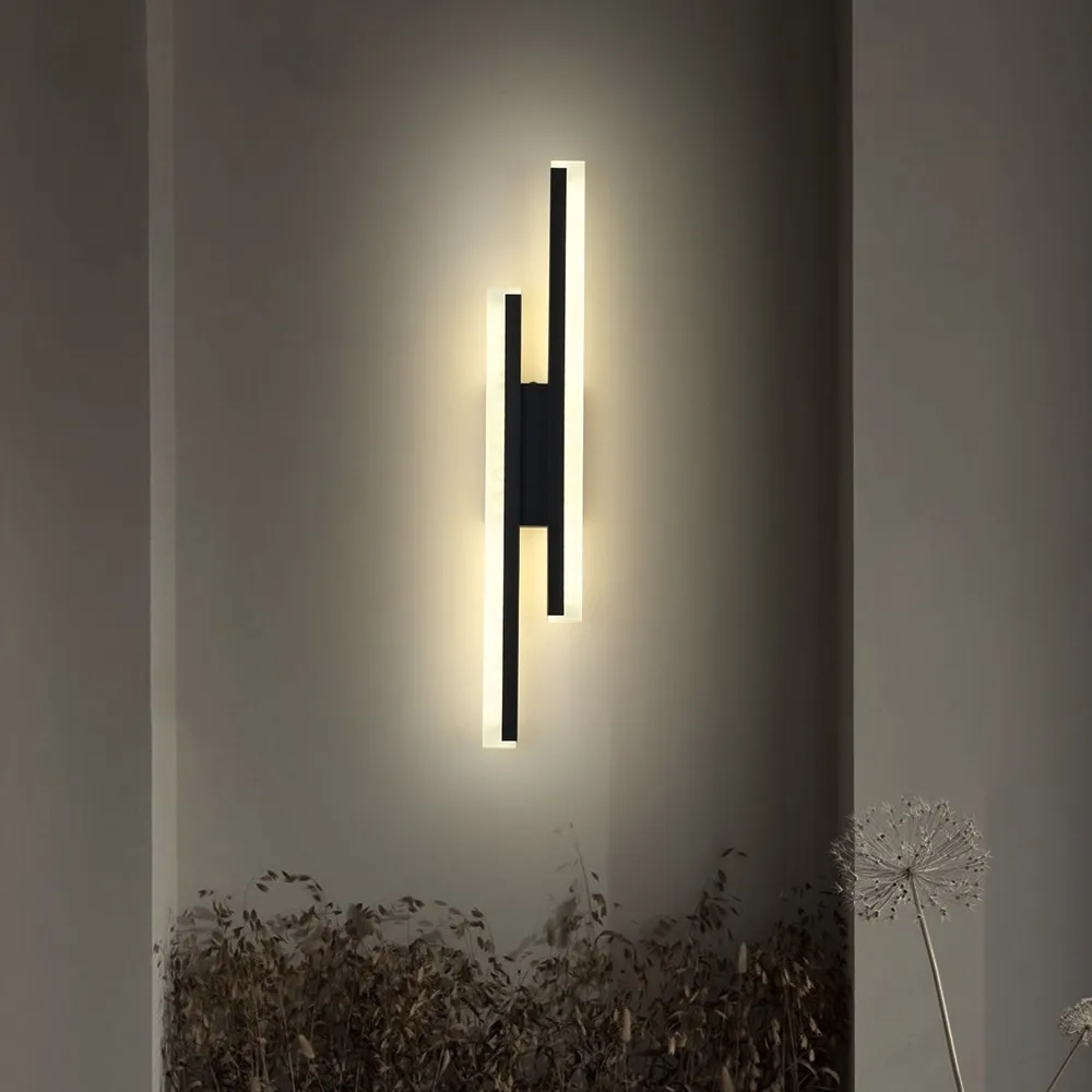 Creative Art Double Line Wall Lamp Hotel
