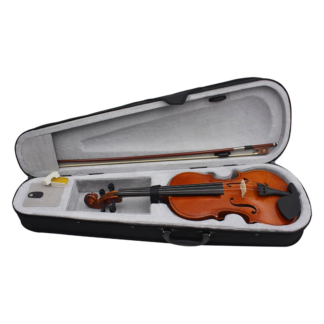 Title 9, Natural Color Solid Wood Violin Beginner Practice