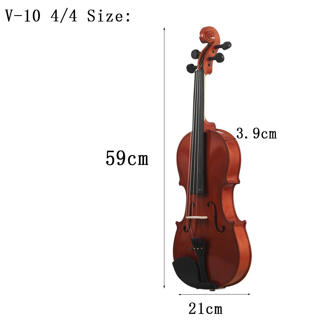 Title 2, Natural Color Solid Wood Violin Beginner Practice