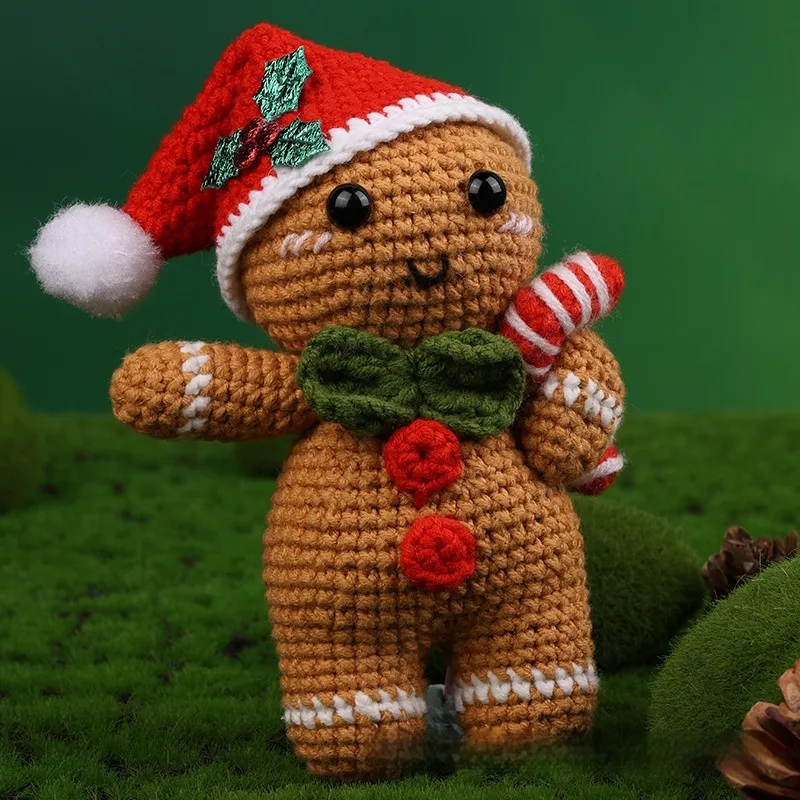 Christmas New Weaving Decoration Handmade Diy Gift - Christmas Gingerbread Man
