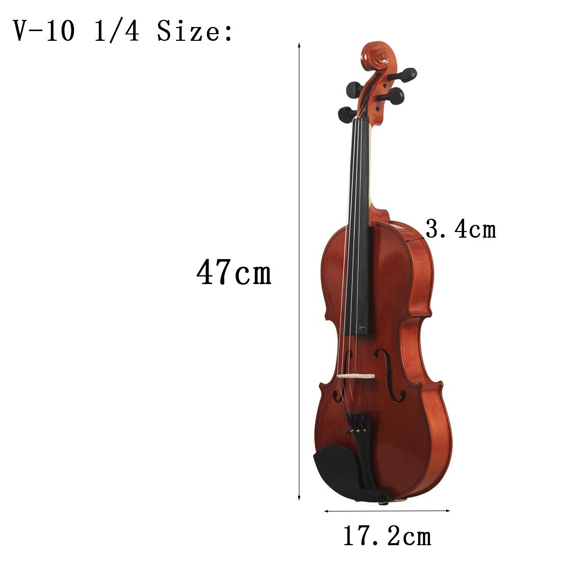 Title 5, Natural Color Solid Wood Violin Beginner Practice