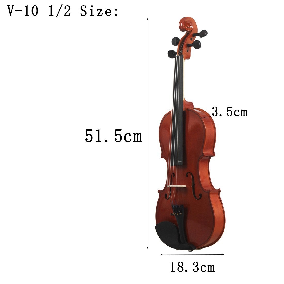 Title 4, Natural Color Solid Wood Violin Beginner Practice