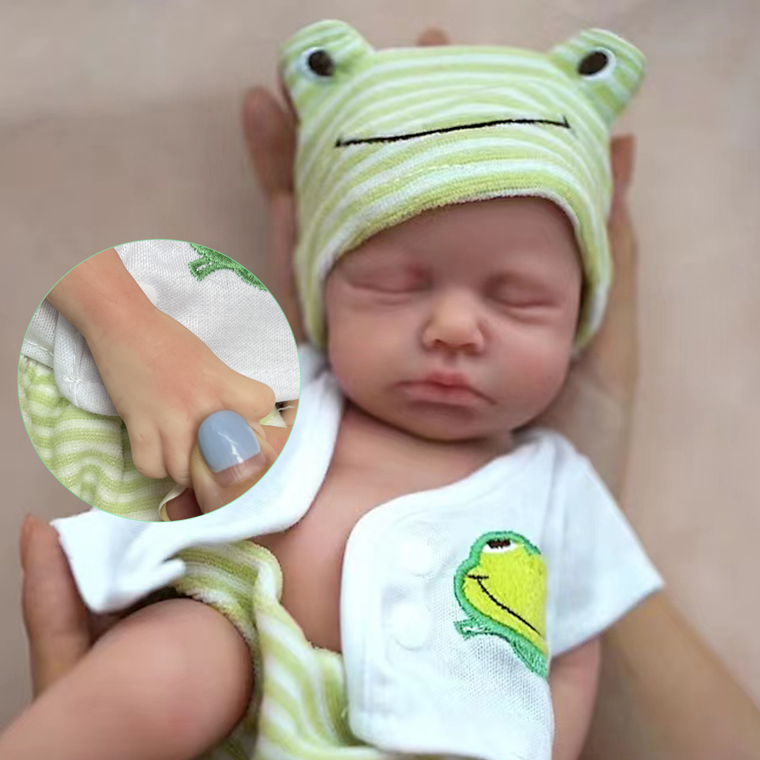 Title 4, 30cm Solid Silicone Reborn Doll