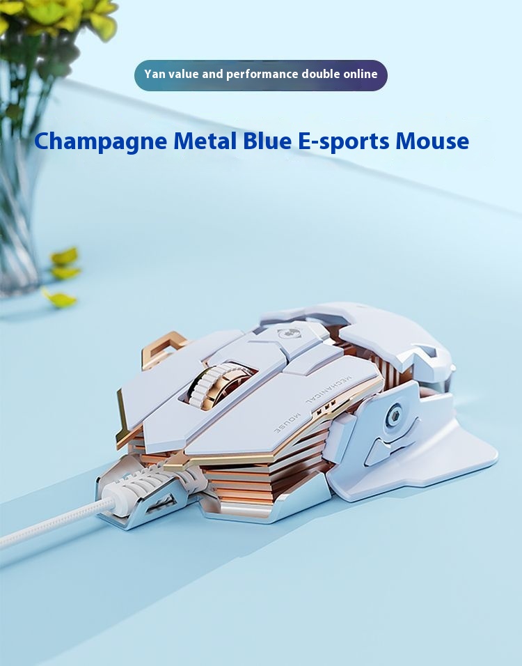 Title 2, Prewalker G5 E-sports Games Wired Mechanical Mouse