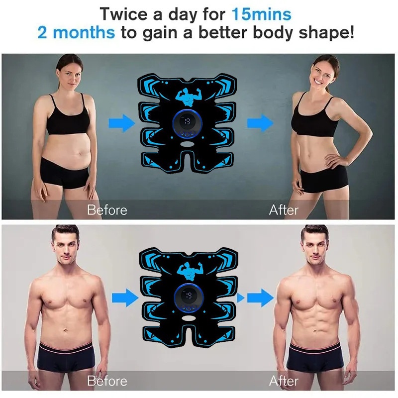 Title 4, EMS8 Abdominal Muscle Abdomen Trainer Home Spor...