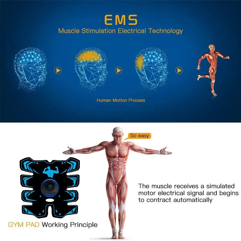 Title 3, EMS8 Abdominal Muscle Abdomen Trainer Home Spor...