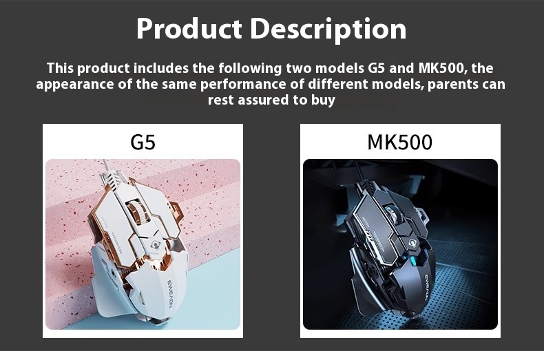 Title 3, Prewalker G5 E-sports Games Wired Mechanical Mouse