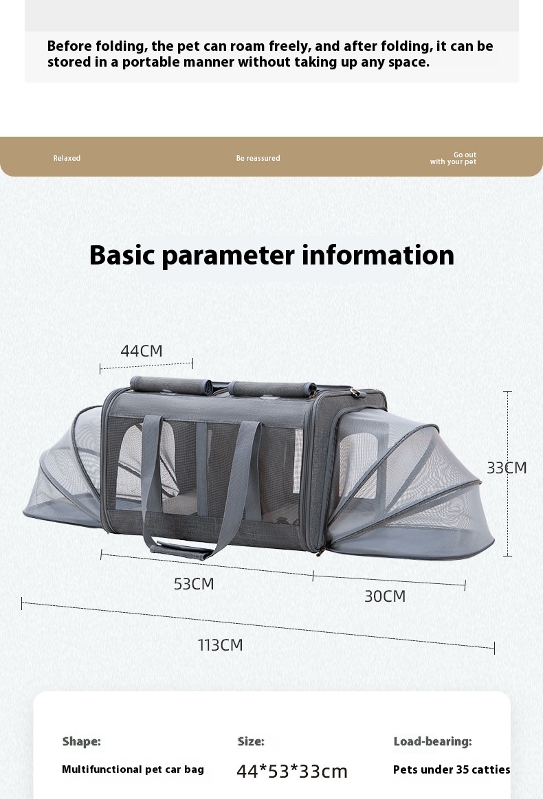 Title 14, Pet Car Breathable Dog Tent