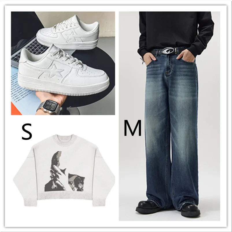 Thick Soled White Casual Sneakers