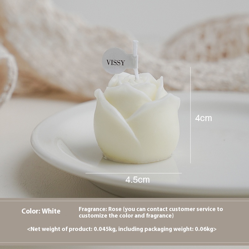 Rose Aromatherapy Candle White