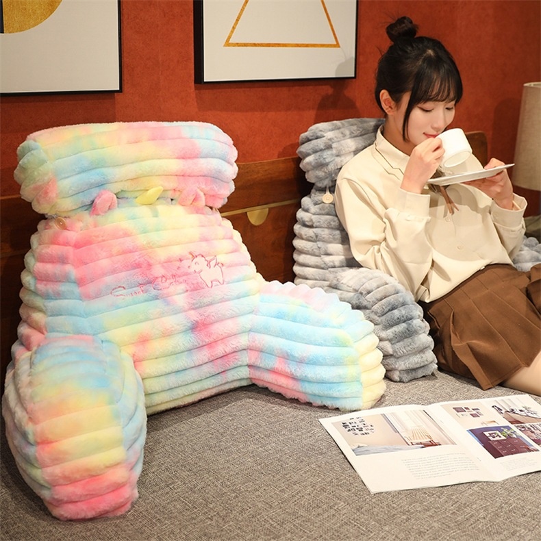 Title 20, Colorful Tie-dyed Cartoon Lumbar Support Pillow...