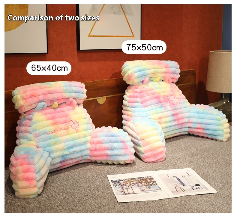 Title 25, Colorful Tie-dyed Cartoon Lumbar Support Pillow...