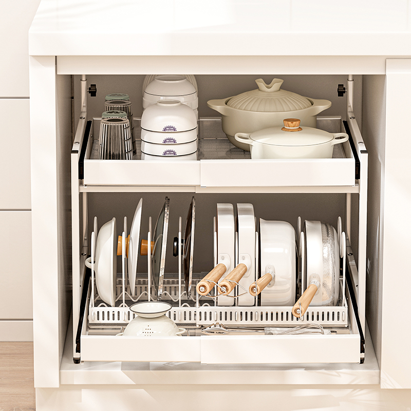 Title 3, Installation-free Retractable Pull-out Plate Rack