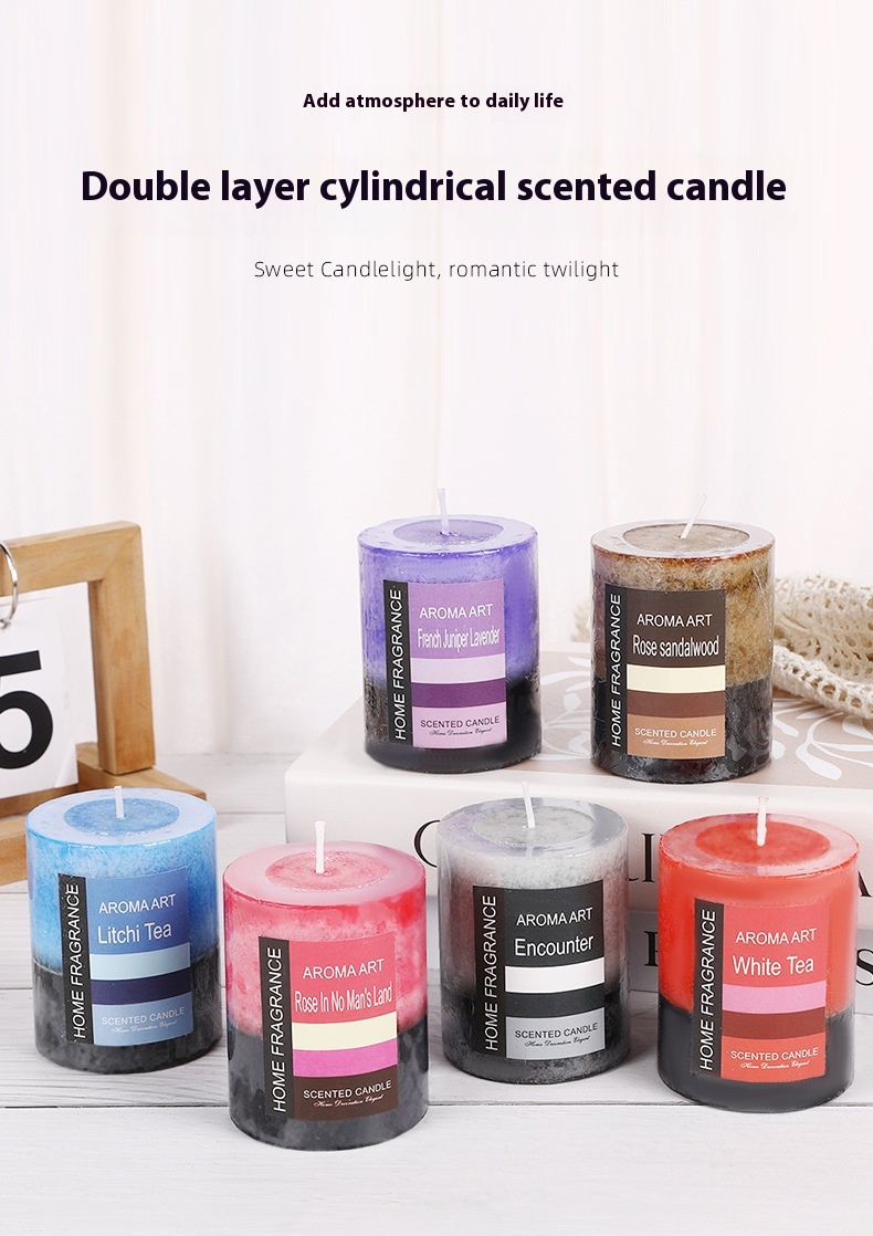 Title 3, Handmade Retro Cylindrical Scented Candle Creat...