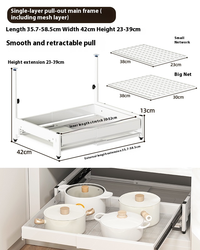 Title 1, Installation-free Retractable Pull-out Plate Rack