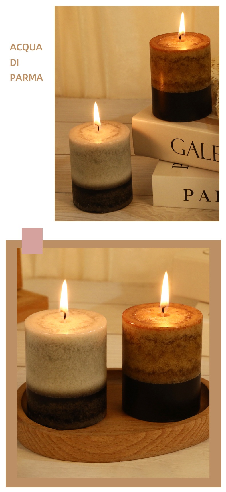 Title 6, Handmade Retro Cylindrical Scented Candle Creat...