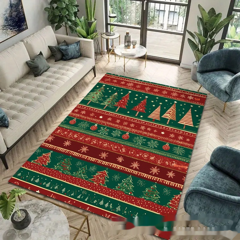 Title 4, Christmas Carpet Home Living Room Sofa And Tea ...