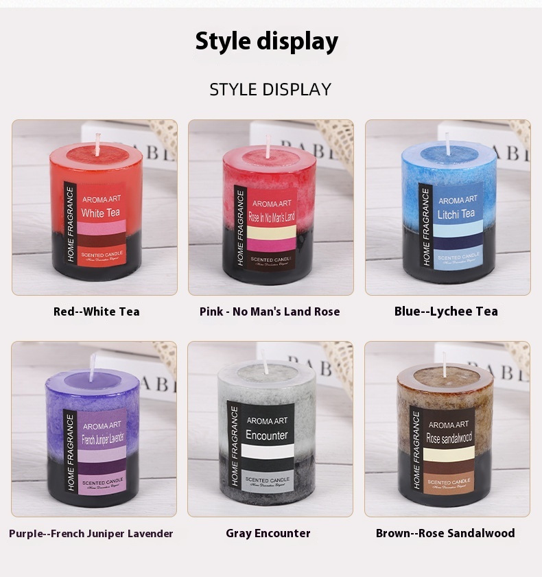 Title 7, Handmade Retro Cylindrical Scented Candle Creat...