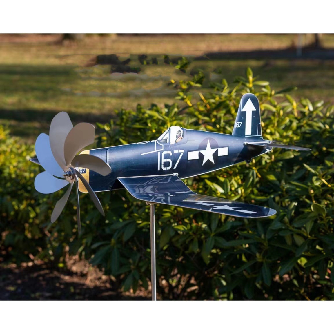 Title 5, Windmill Airplane Garden Decoration Garden Floo...