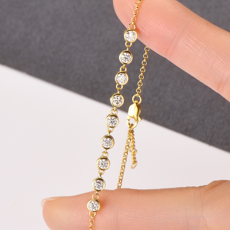 Fashion Elegant Diamond S925 Silver Hand Jewelry