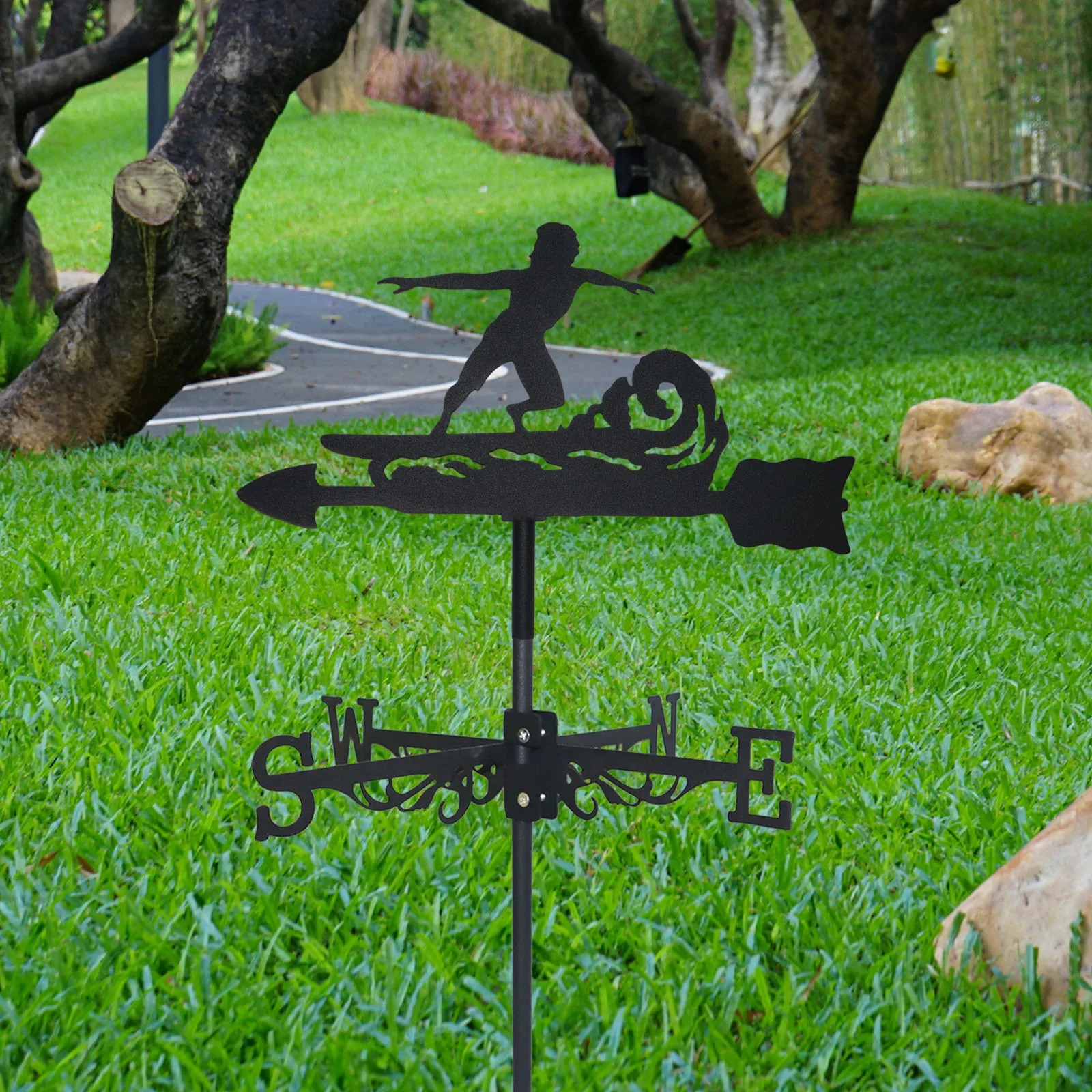 Title 5, Metal Iron Art Wind Vane Roof Court Creative De...