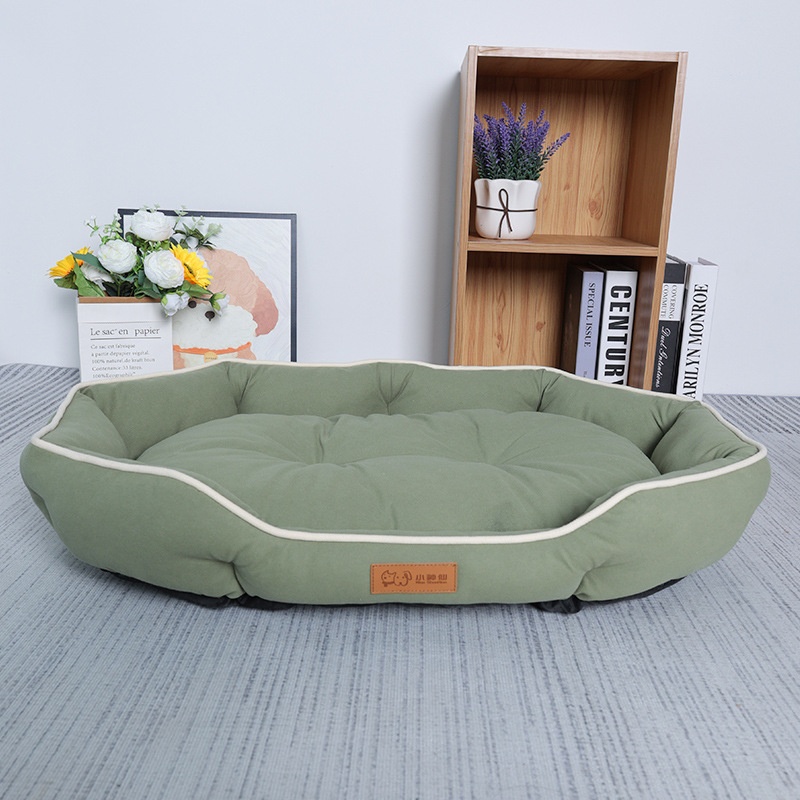 Green Oval Suede Nest