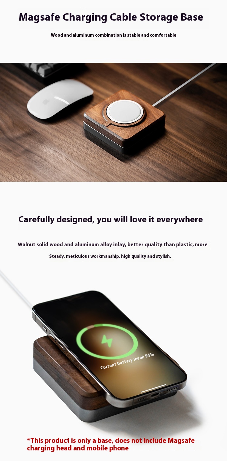 Title 1, Magsafe Bracket 15pro Wireless Charging Wooden ...