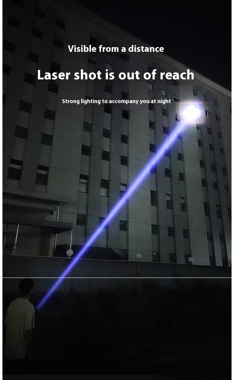 Title 4, White Laser Flashlight Super Bright Zoom